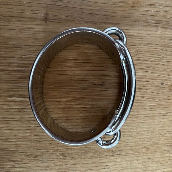 Balenciaga Silver Tone Cuff Bracelet - Picture 1 of 5